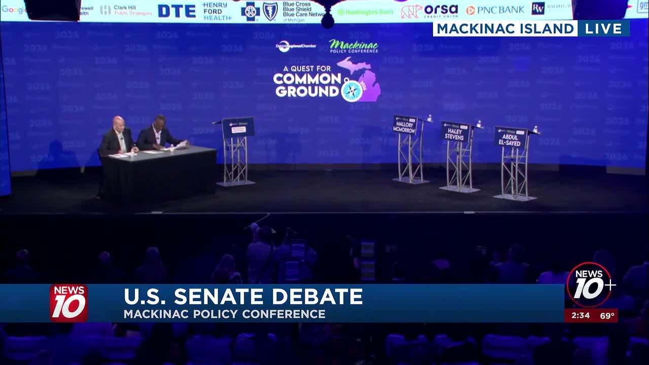 Michigan's U.S. Senate candidates debate at Mackinac Policy Conference