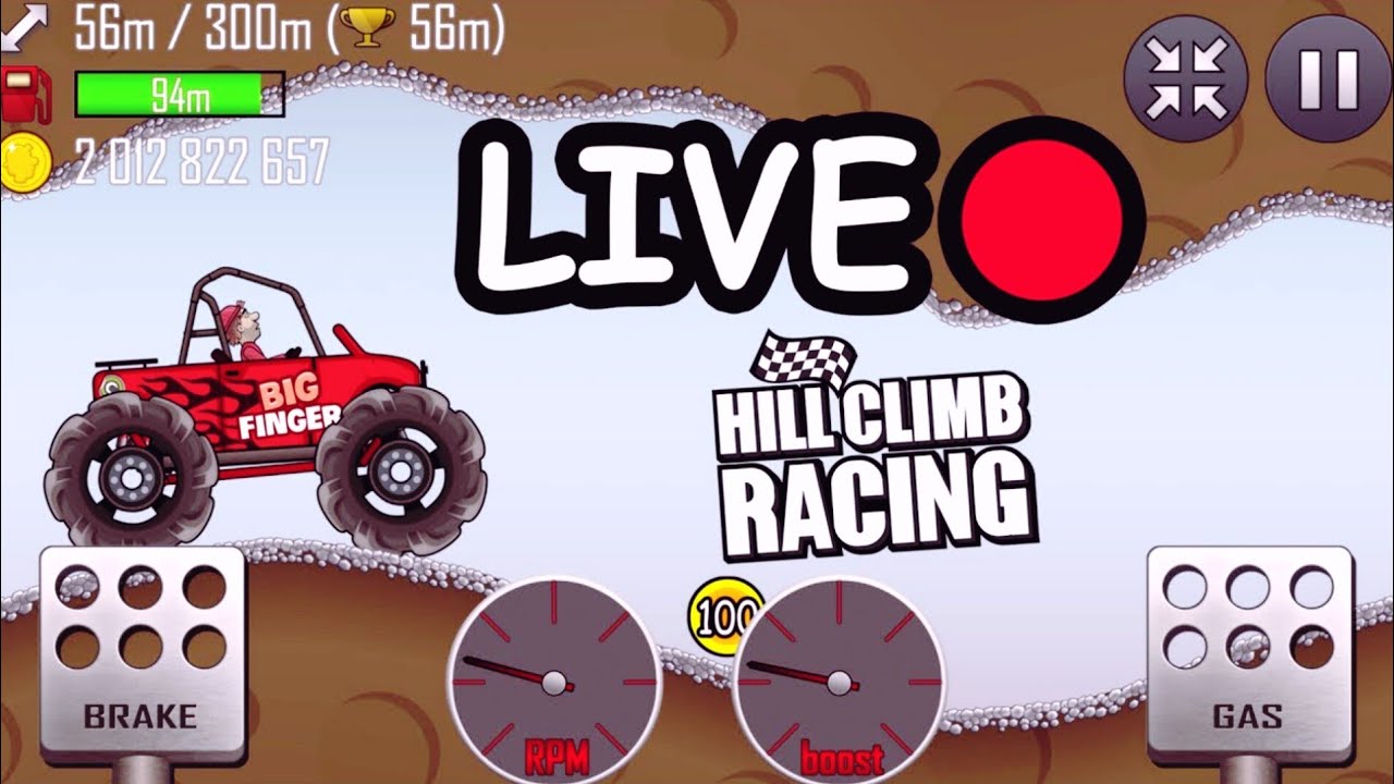 Hill Climb Racing Live Stream😀||