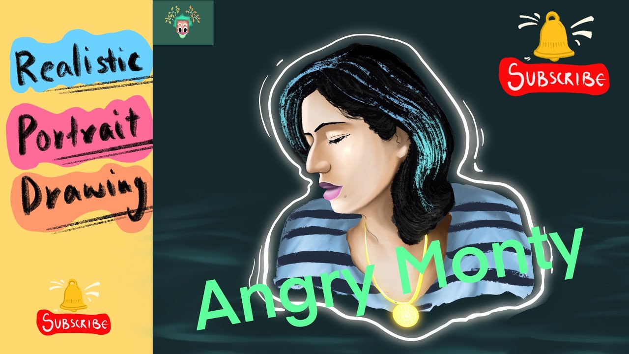 Realistic portrait drawing in Procreate/iPad art . Prof.Ms.beenoo Mukhi  NIFT AHMEDABAD-GANDHINAGAR.