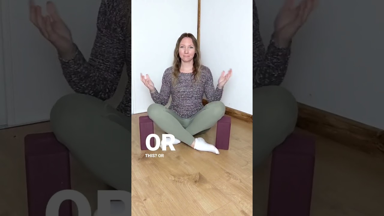struggle to sit crossed legs? do this...