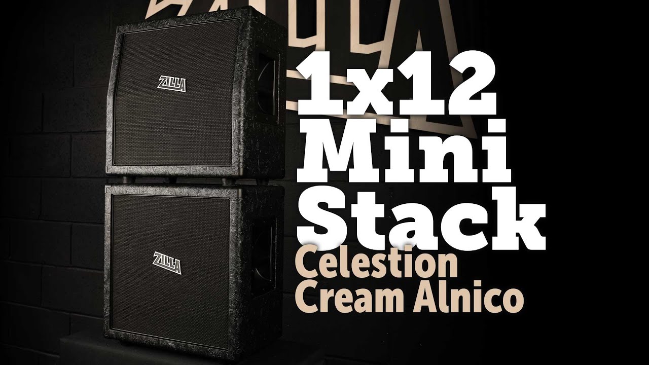 Celestion Alnico Cream loaded Zilla cabs Mini Stack 1x12