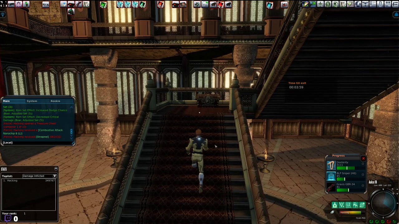 Entropia Universe - Planet Arkadia - Aakas Instance 10 - Treasure Chest - [LOOT: Rare Weapons]