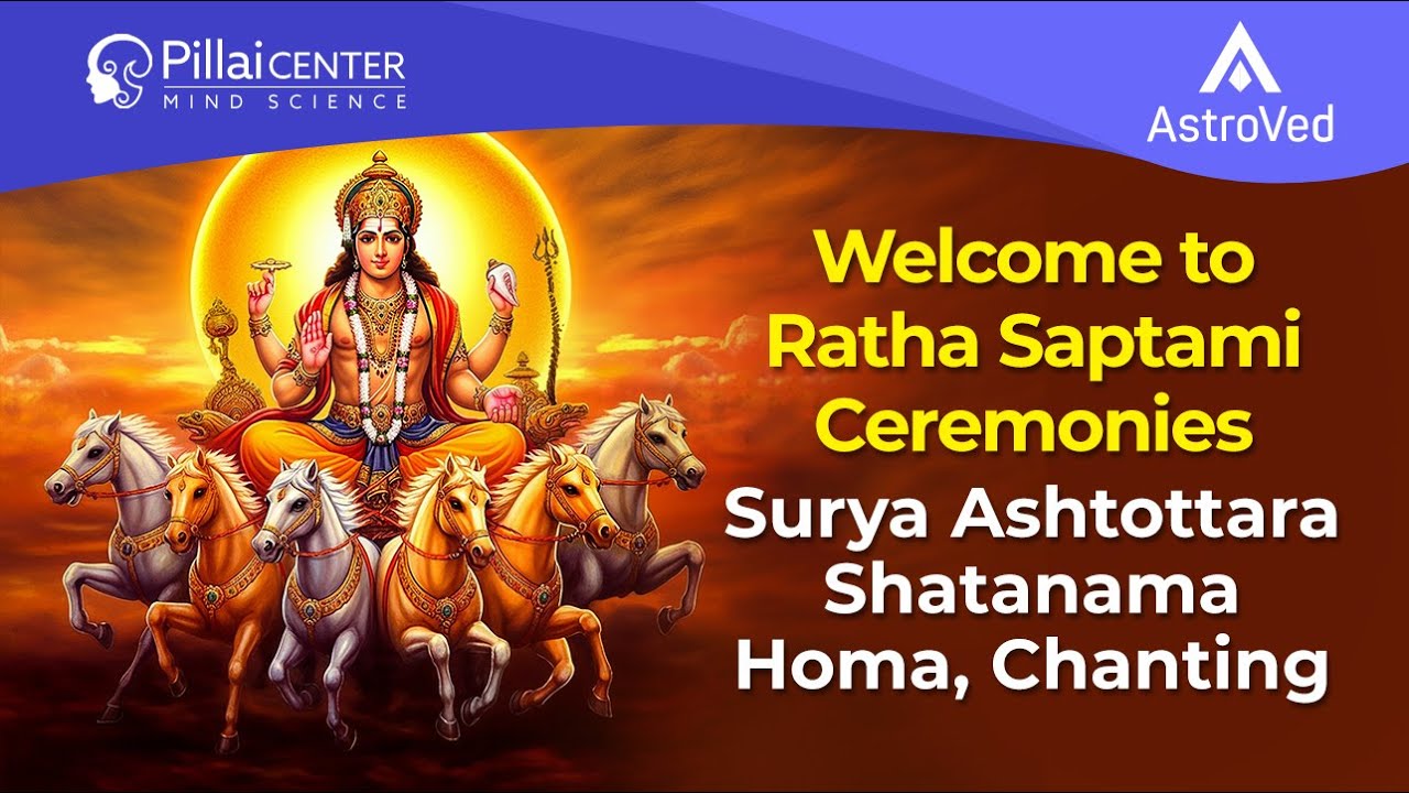 6 priest Surya Gayatri Mantra Chanting and Surya Ashtottara Shatanama Fire Lab - Ratha Saptami