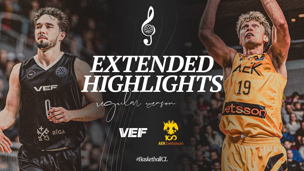 VEF Riga v AEK Betsson BC | Full Game Highlights | #BasketballCL 2024-25