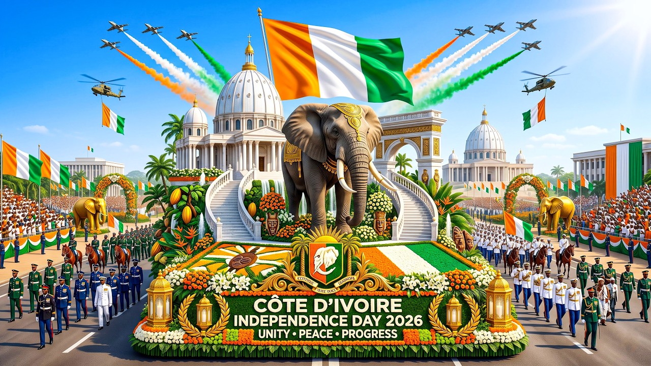 🔴 LIVE: 🇨🇮 C&ocirc;te d&rsquo;Ivoire Independence Day 2026 | Massive Military Parade, Culture & National Pride