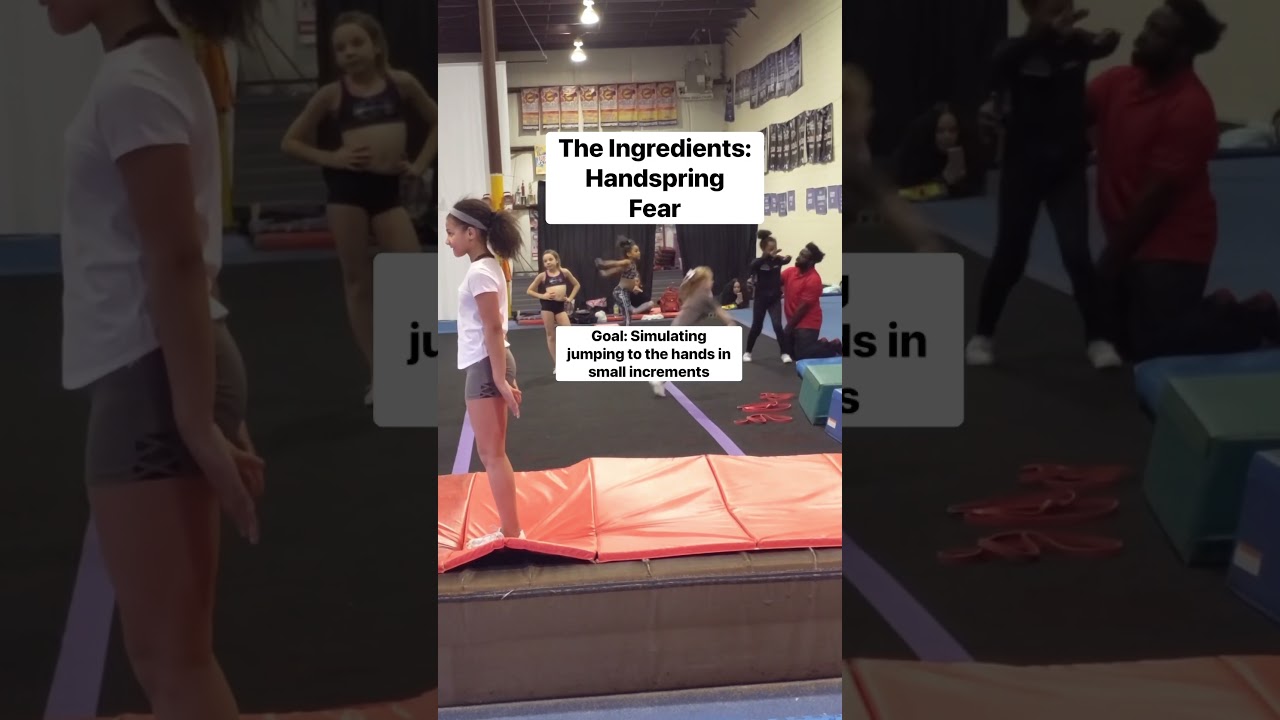 DEALING WITH FEAR IN HANDSPRINGS&hellip; #cheer #tumbling #tumblechef #Shorts