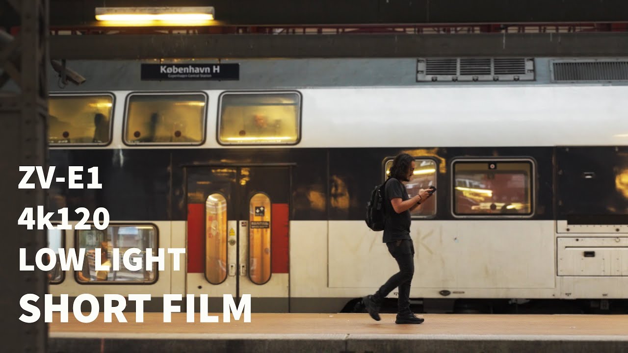 A train station at night - Short film - Sony ZV-E1 4k120 Low light - ZVE1 4k 120fps Real World Tests