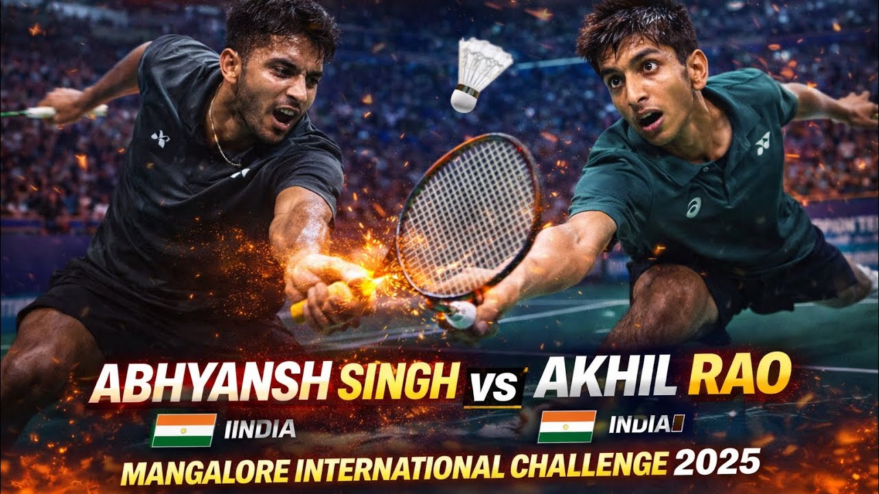 ABHYANSH SINGH 🇮🇳 vs AKHIL RAO SURYANENI 🇮🇳 | Mangalore India International Challenge 2025 | 
