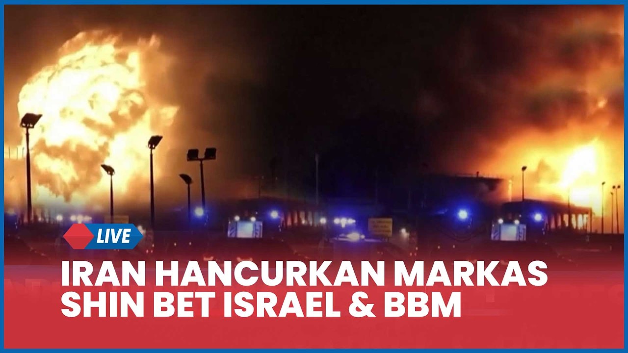 Penampakan Rudal Iran Hancurkan Markas Besar Shin Bet Israel & Fasilitas BBM Terbesar di Oman