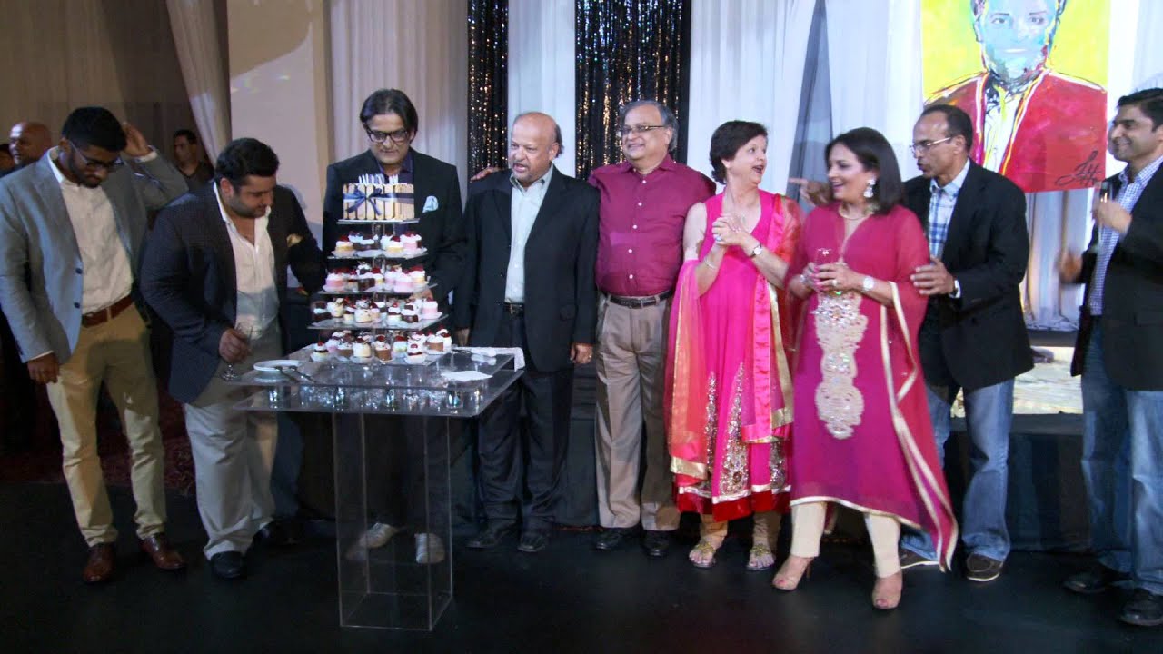 A 60th Birthday Cake Cutting Ceremony at Banquet Halls in Mississauga Lakeshore Convention Centre