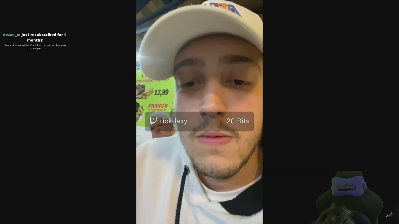 Yoda reagindo a live do Surskity na rua