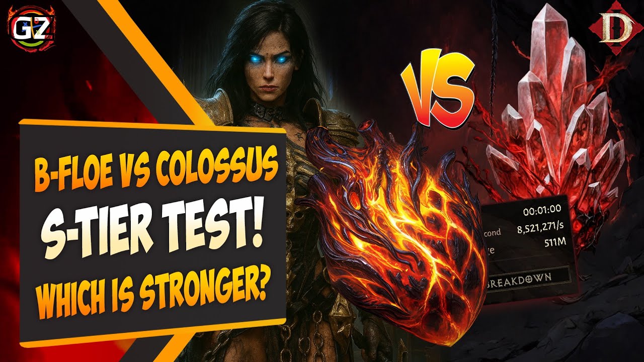 S Tier Gem TEST &ndash; Blood Floe vs Colossus Engine | Diablo Immortal