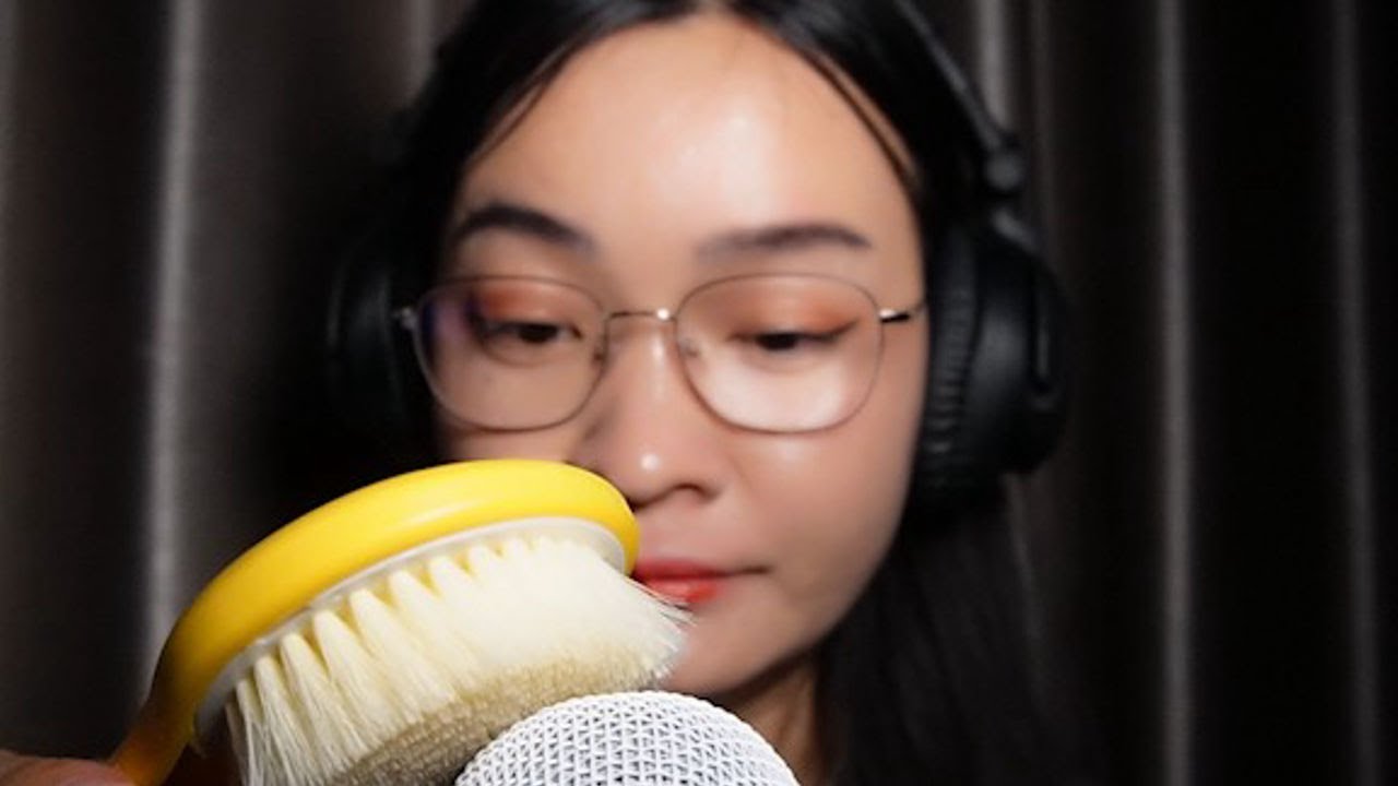 asmr tingly brush sounds for sleep | Relaxing