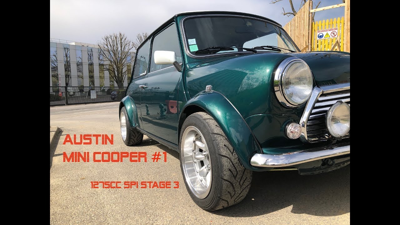 Road Test + Acceleration + Maniflow exhaust Austin mini cooper 1275cc SPi stage 3
