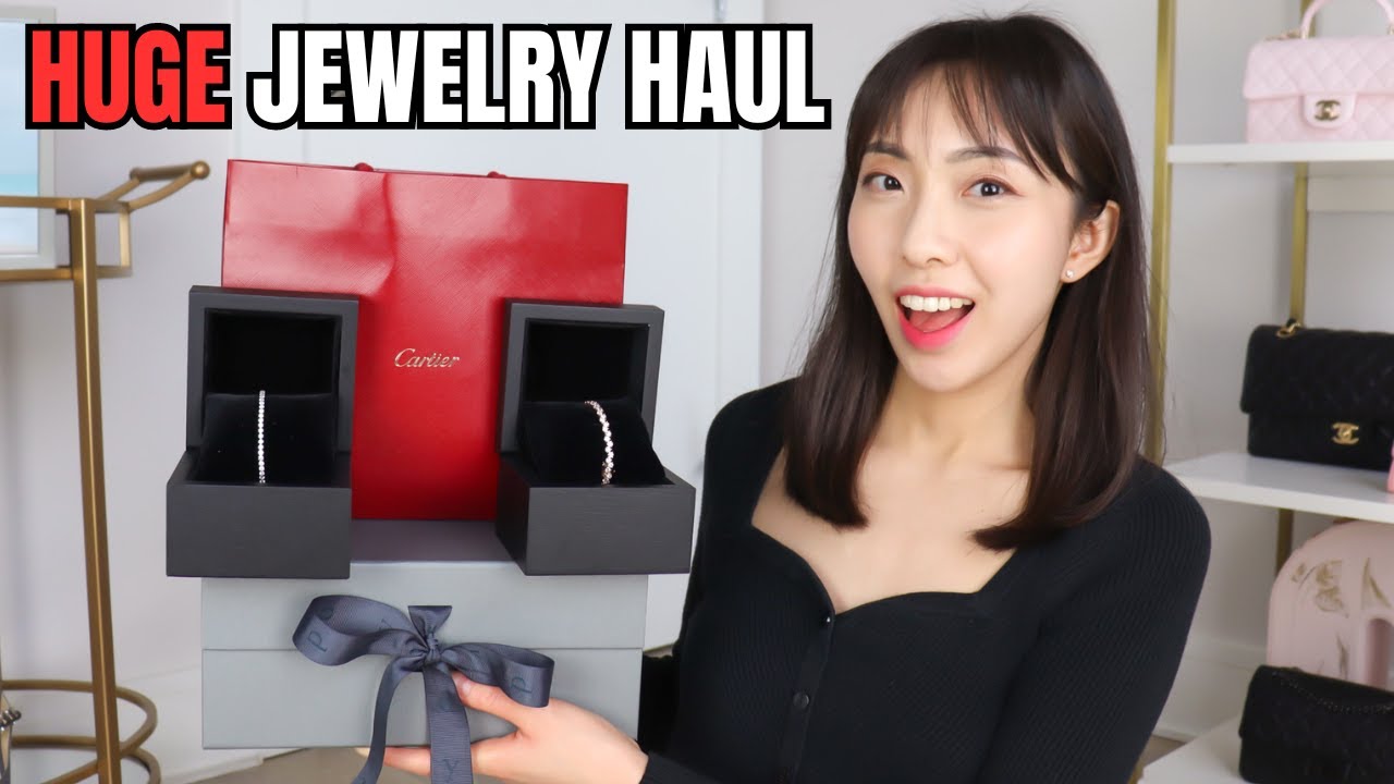 First Cartier Unboxing, Custom Bracelets & More - My *BIGGEST* Jewelry Haul Ever!