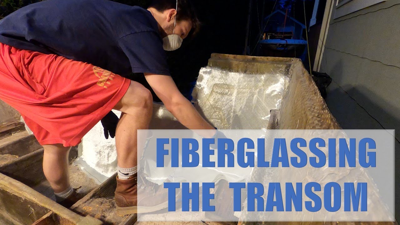 20 Foot Grady White Center Console Restoration, Part 3: Fiberglassing the Transom