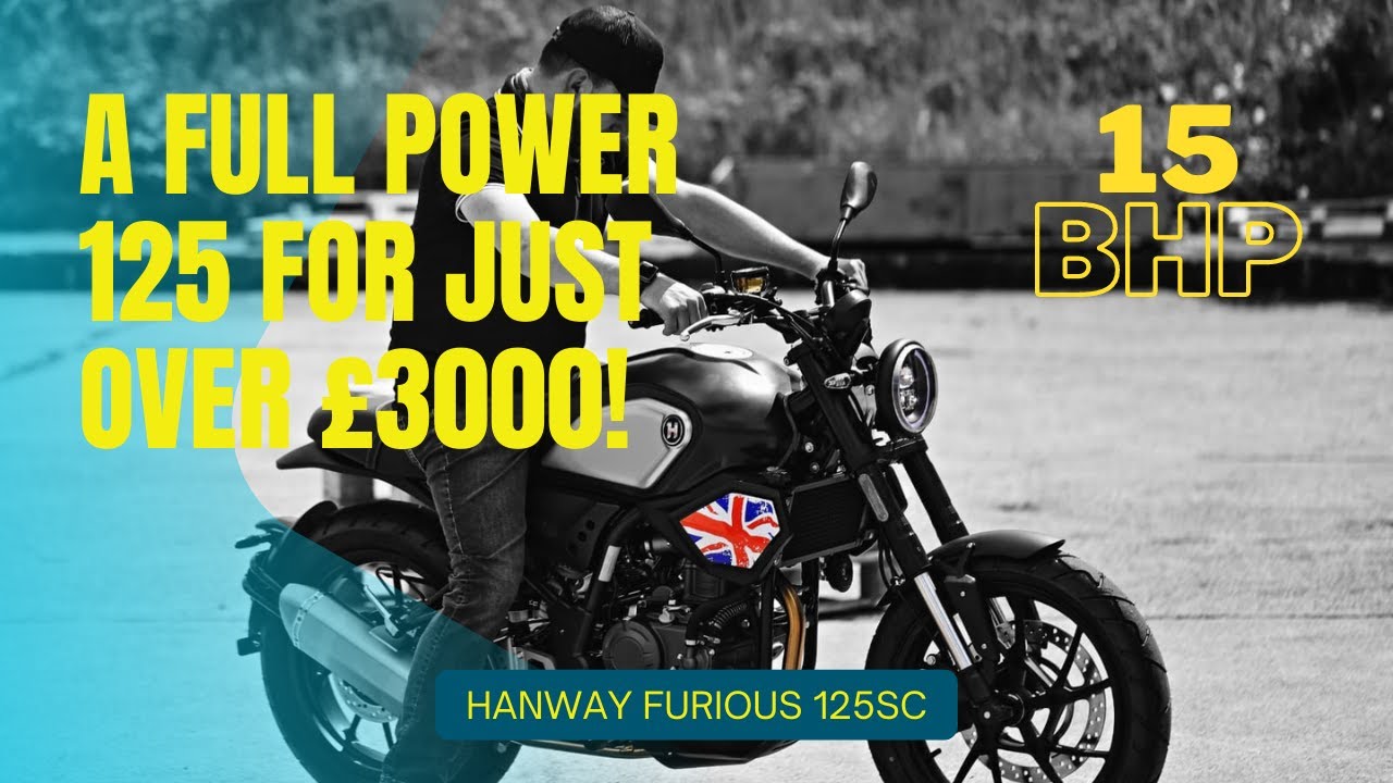 The new Furious SC 125cc from Hanway, a full power 15bhp learner legal motorbike for just over £3000