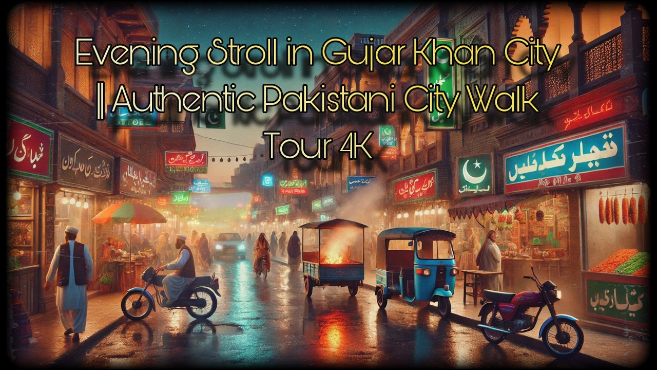 Evening Stroll in Gujar Khan || Authentic Pakistani City Walk Tour || 2025