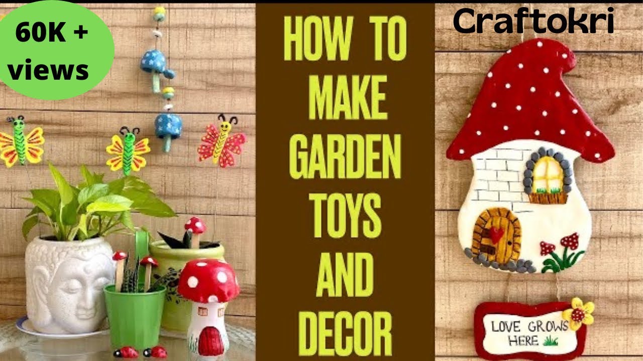 How to make Garden toys |DIY garden decorations |homedecor |homeproud