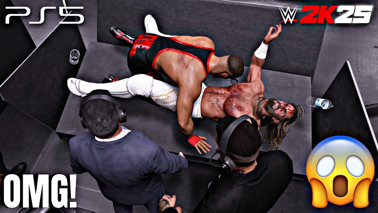 WWE 2K25 - Bron Breakker w/ Paul Heyman vs Seth Rollins - Street Fight at WrestleMania 42 | PS5