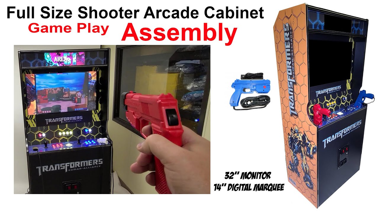 GRS Full Size Shooter Cabinet Game Play and Assembly