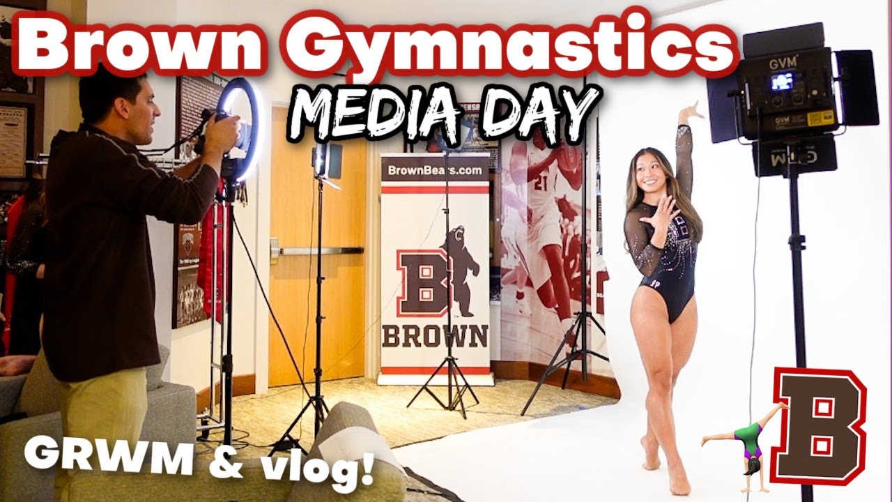 D1 GYMNASTICS MEDIA DAY VLOG ~ Brown University Senior!