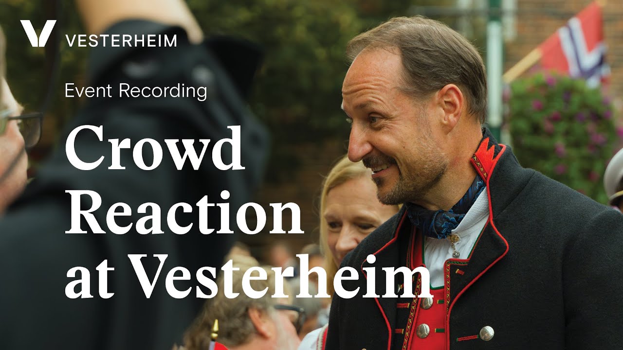 His Royal Highness Crown Prince Haakon of Norway: Crowd Reaction at Vesterheim