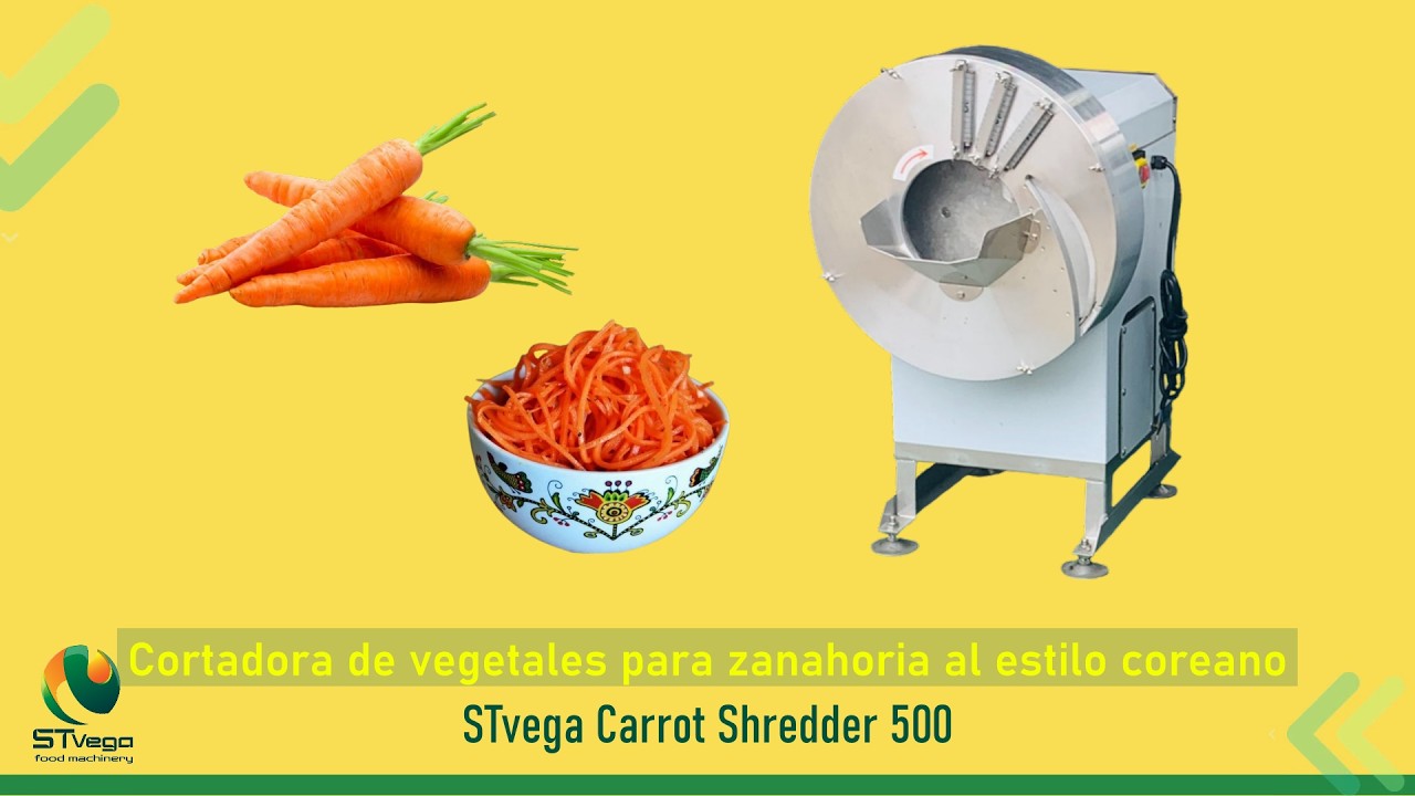 STvega Carrot Shredder 500: Corte en tiras и rodajas de zanahoria, col и remolacha
