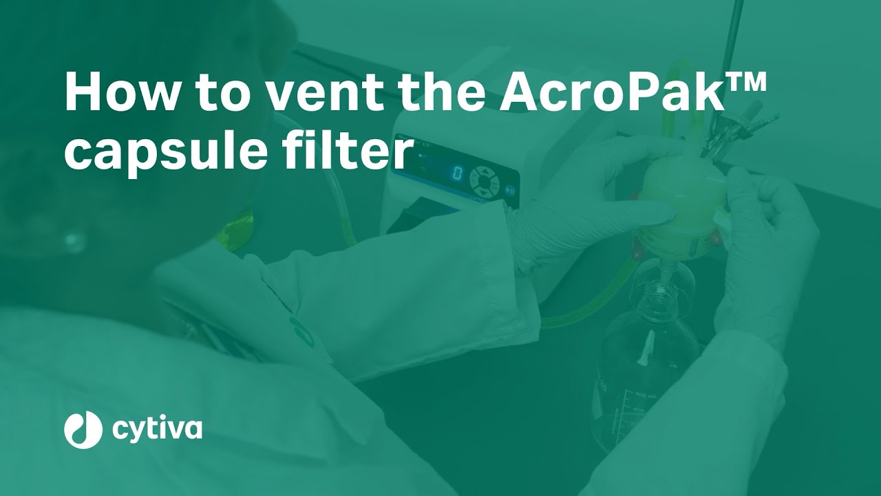 How to vent the AcroPak™ capsule filters