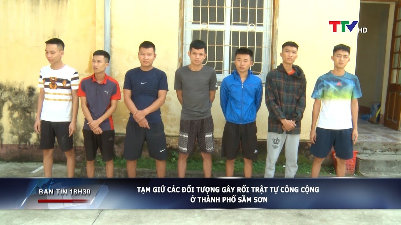 Sầm Sơn: Tạm giữ các đối tượng gây rối trật tự công cộng