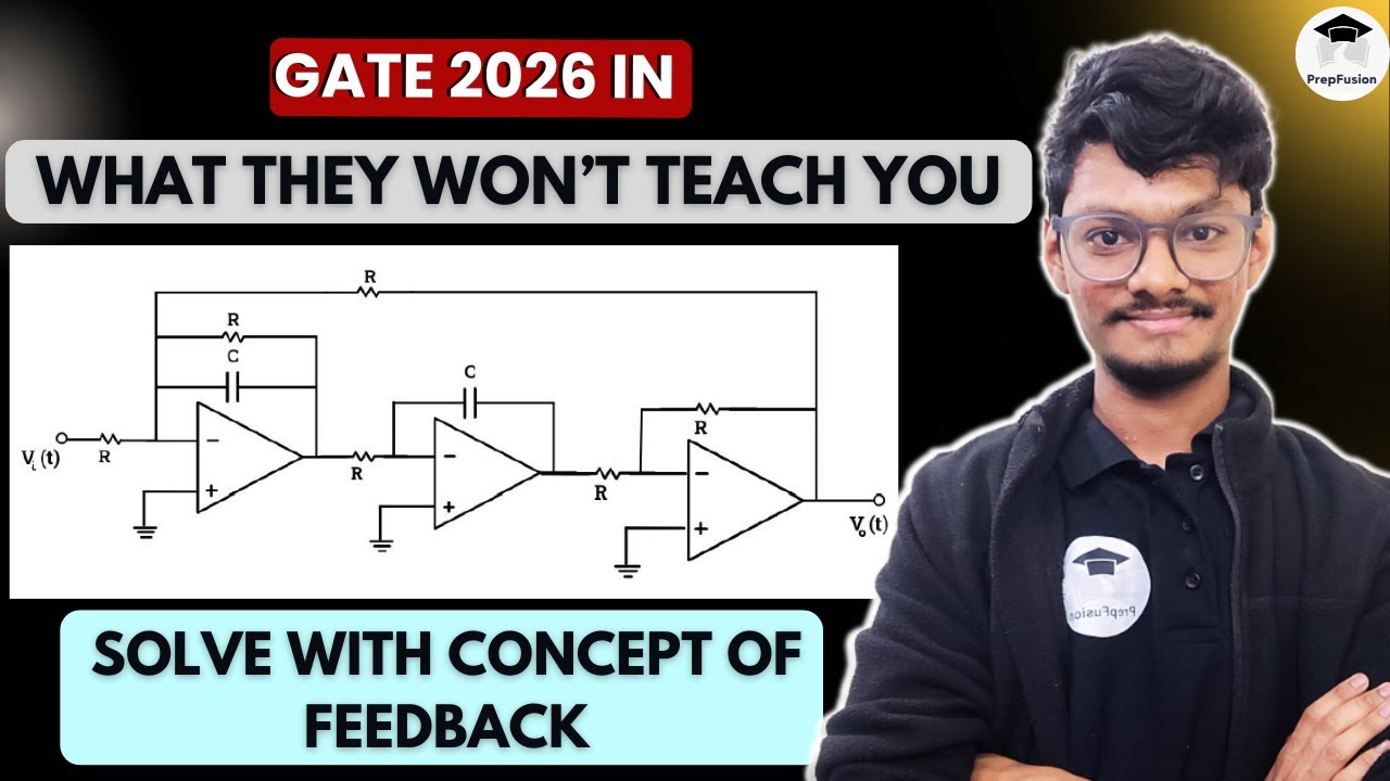 🔥Решение для экзамена GATE 2026 по аналоговой электронике || Операционные усилители || PrepFusion
