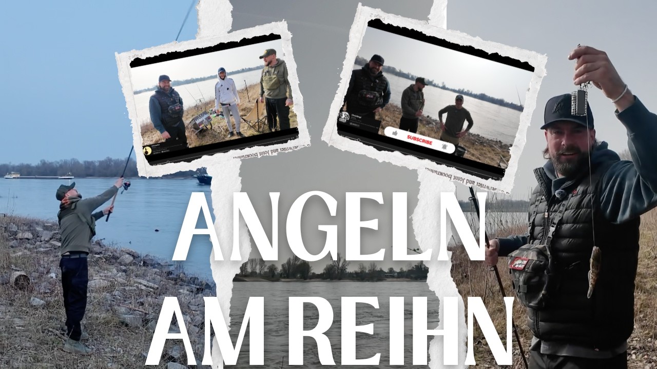 Angler treffen am Rhein - wer fängt den größten Fisch ?