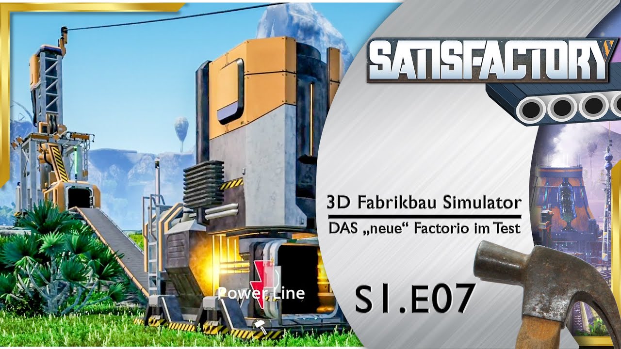 SATISFACTORY 🏭 Automatische KUPFERMINE s1e7 ► Fabrik Aufbau Simulation