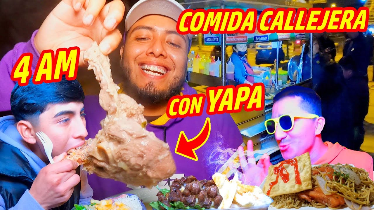 COMIDA CALLEJERA de MADRUGADA en EL MERCADO MAS GRANDE DEL PERÚ | Santa Anita