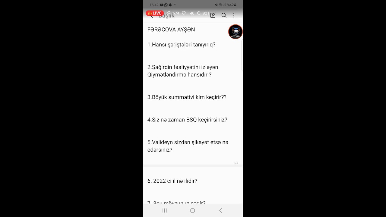 Sertifikasiya Müsahibə mərhələsi üçün Canlı Ödənişsiz dərs