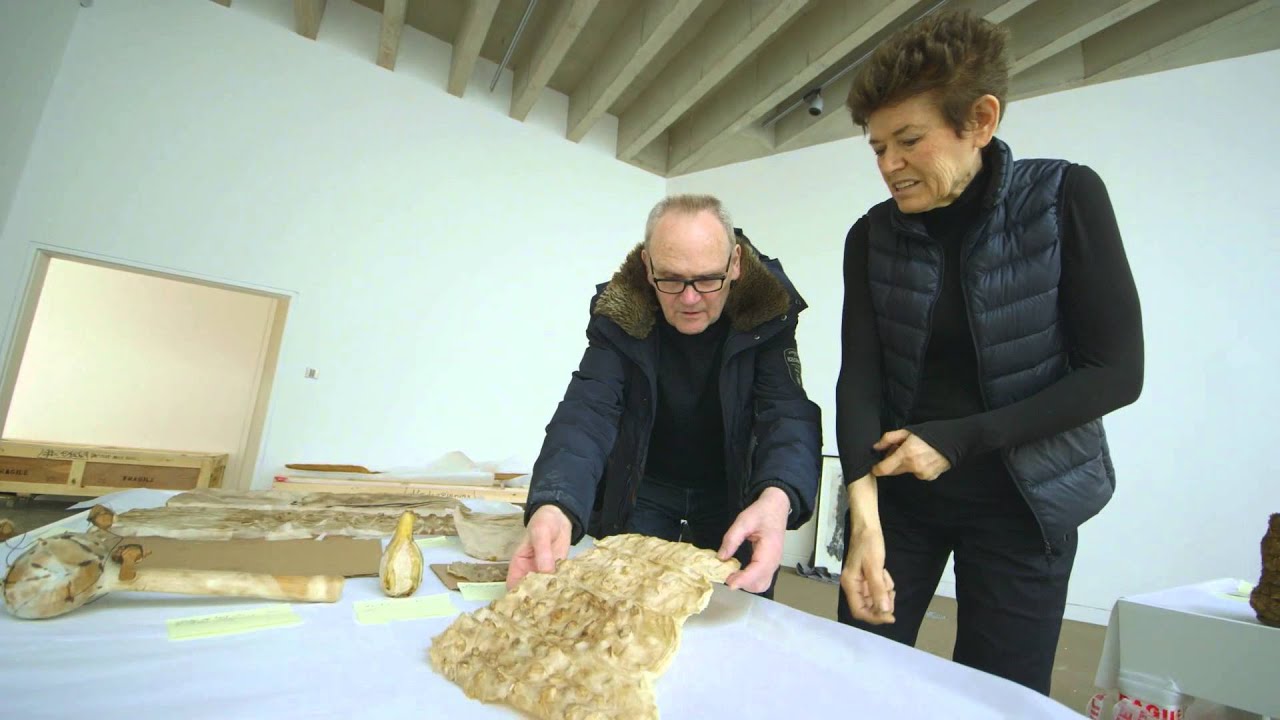 Ursula von Rydingsvard at Yorkshire Sculpture Park.
