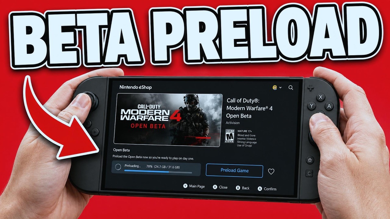 How To Check Modern Warfare 4 Open Beta Preload Progress On Nintendo Switch 2 - Full Guide