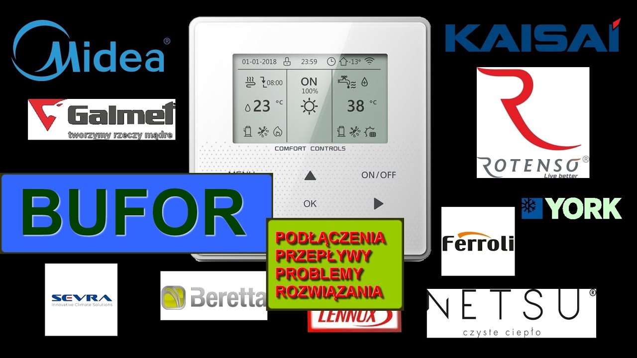 BUFOR  pompa ciepła kaisai, midea, sevra, netsu