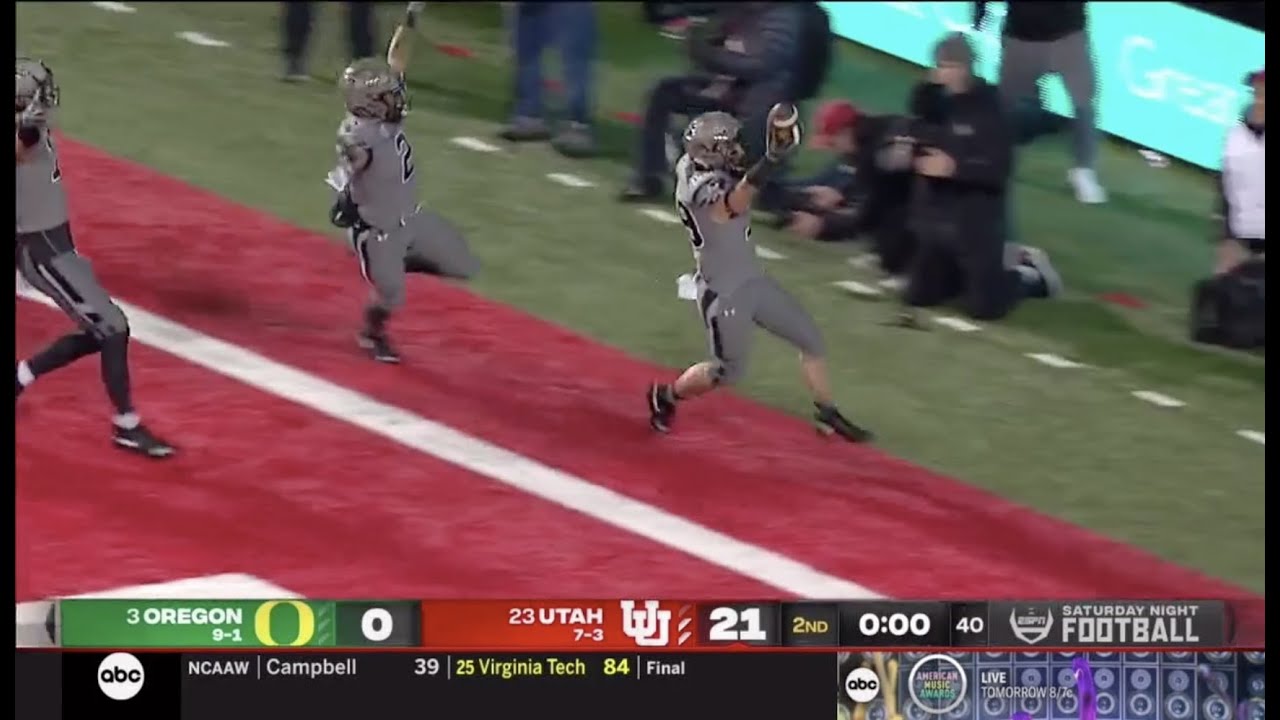 Britain Covey's unbelievable punt return TD caps dominant first half for Utah vs. Oregon