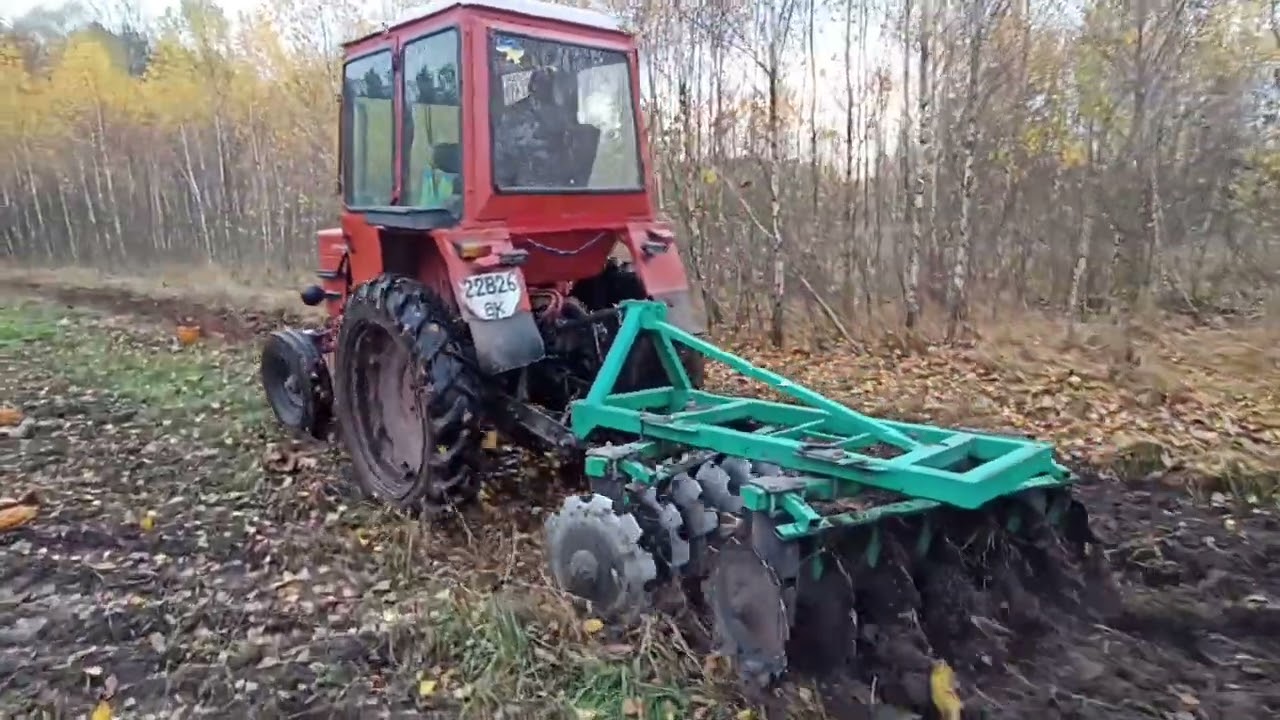 Т-25 з дисками в лісі! Працюєм на всіх парах!