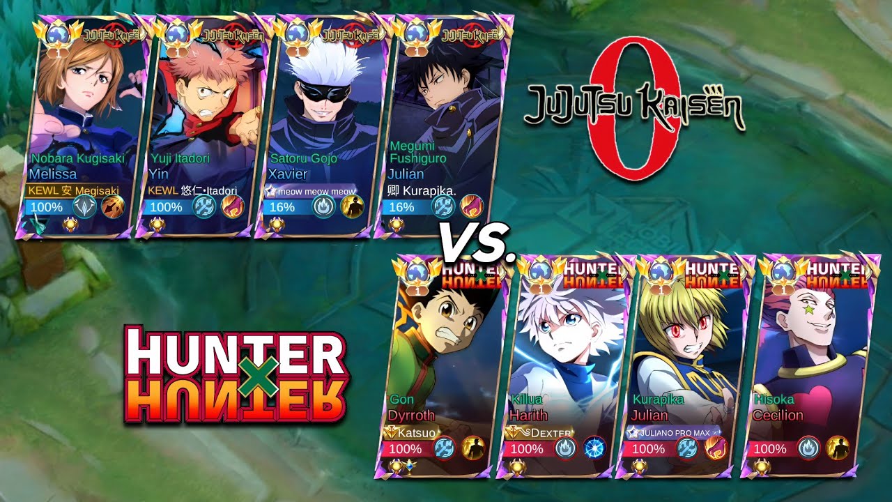 HUNTER x HUNTER vs. JUJUTSU KAISEN!! Battle of Famous YouTubers! (INTENSE MATCH‼️)