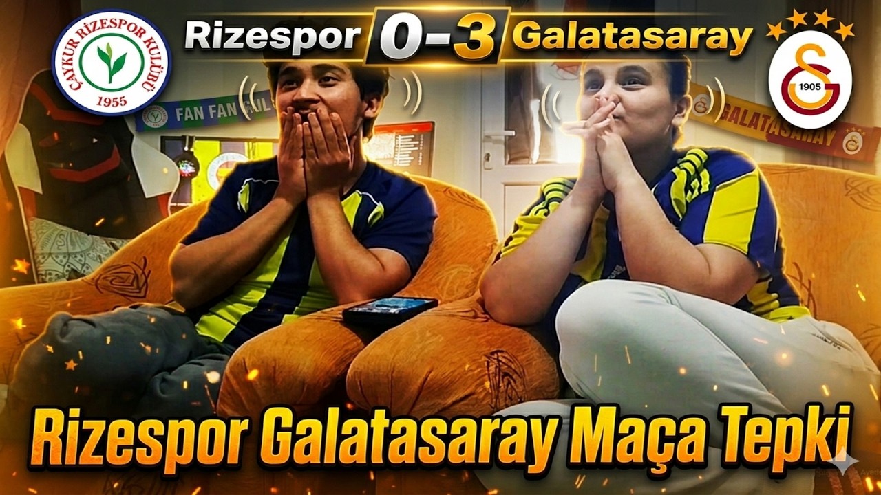 ÇAYKUR RİZESPOR - GALATASARAY MAÇ TEPKİ! TRENDYOL SÜPERLİG HAFTA 21!