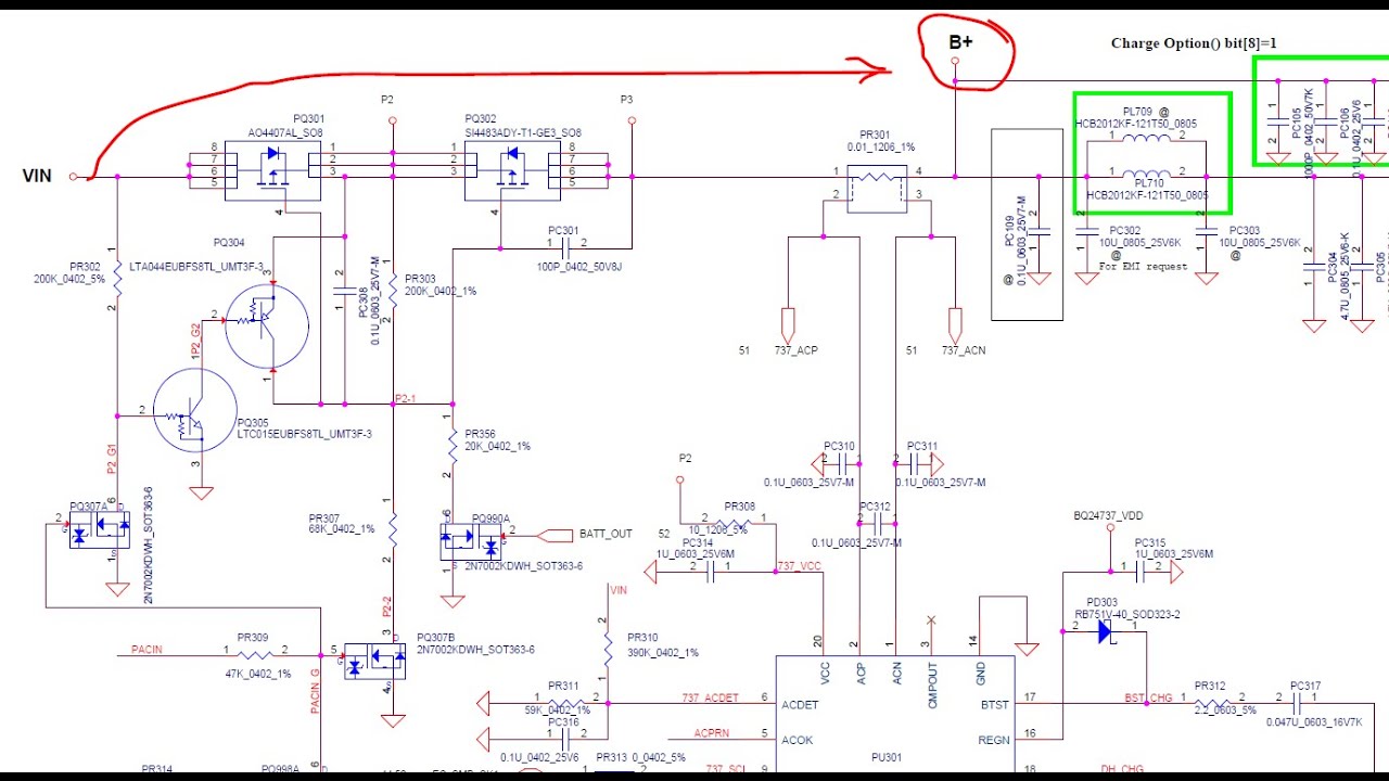 laptop repair : trying to understand B+Protection circuit