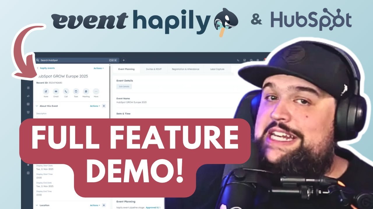 Complete hapily Demo: Turn HubSpot Into Your Event Management Platform