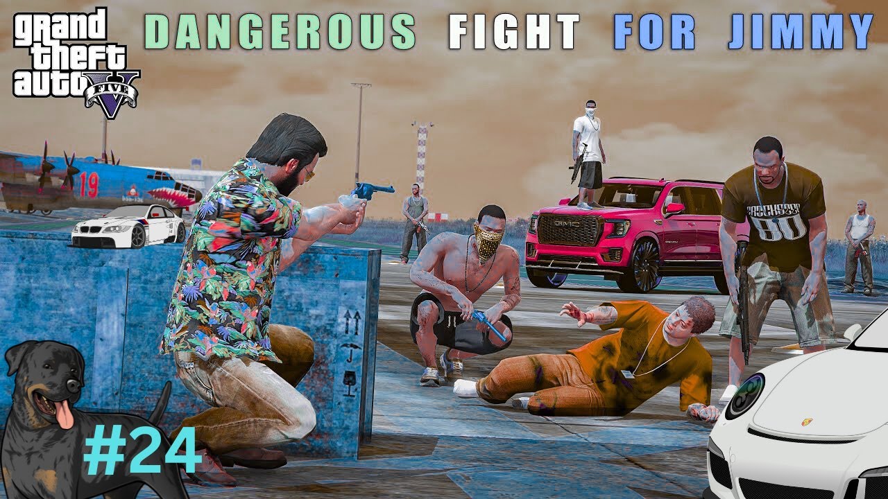DANGEROUS FIGHT FOR JIMMY AND TREVOR WITH FRANKLIN IN GTA 5 (2025)//