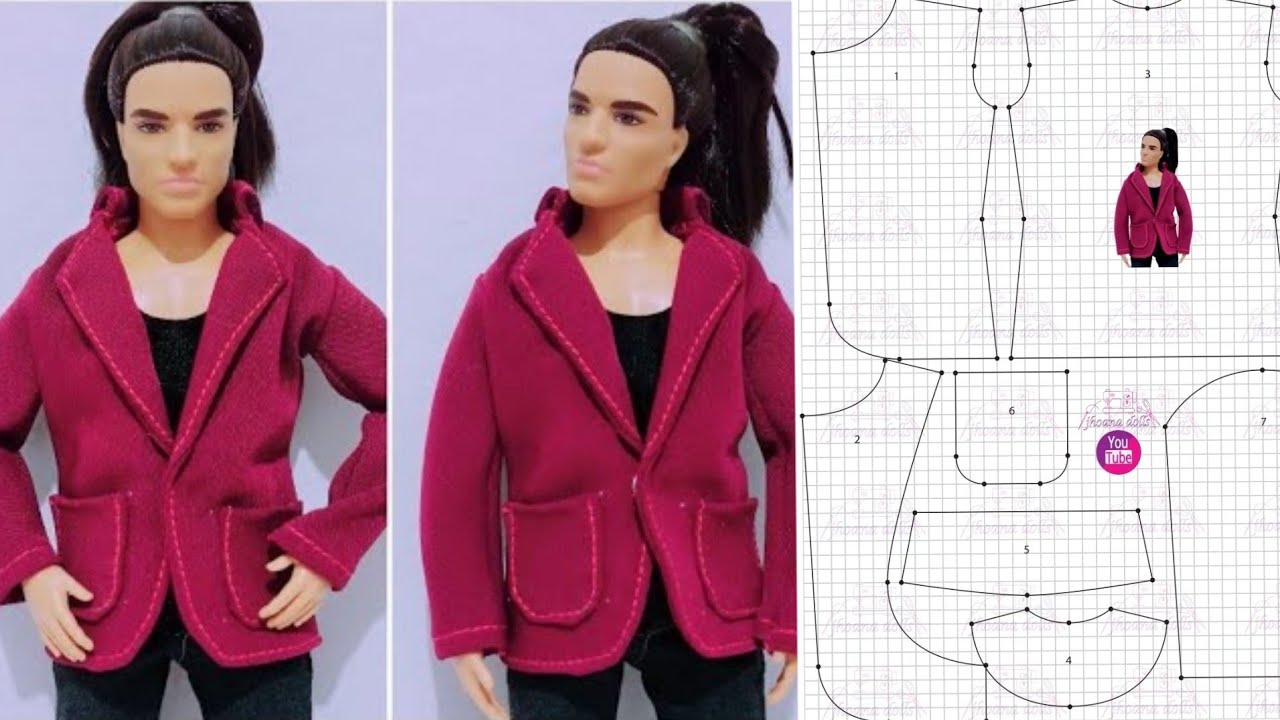 65 blazer para ken (patrones en la descripción)