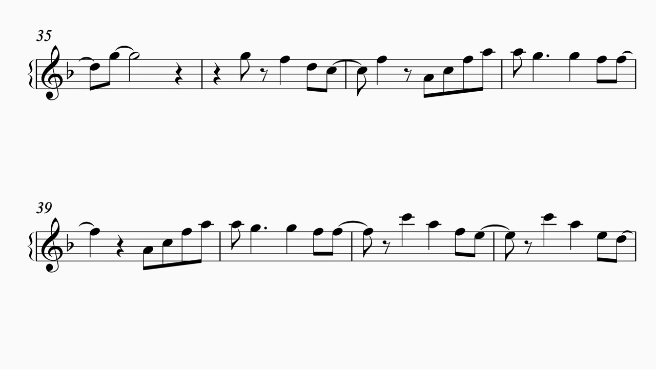 Slipping Through My Fingers – ABBA (Bb Trumpet Solo)