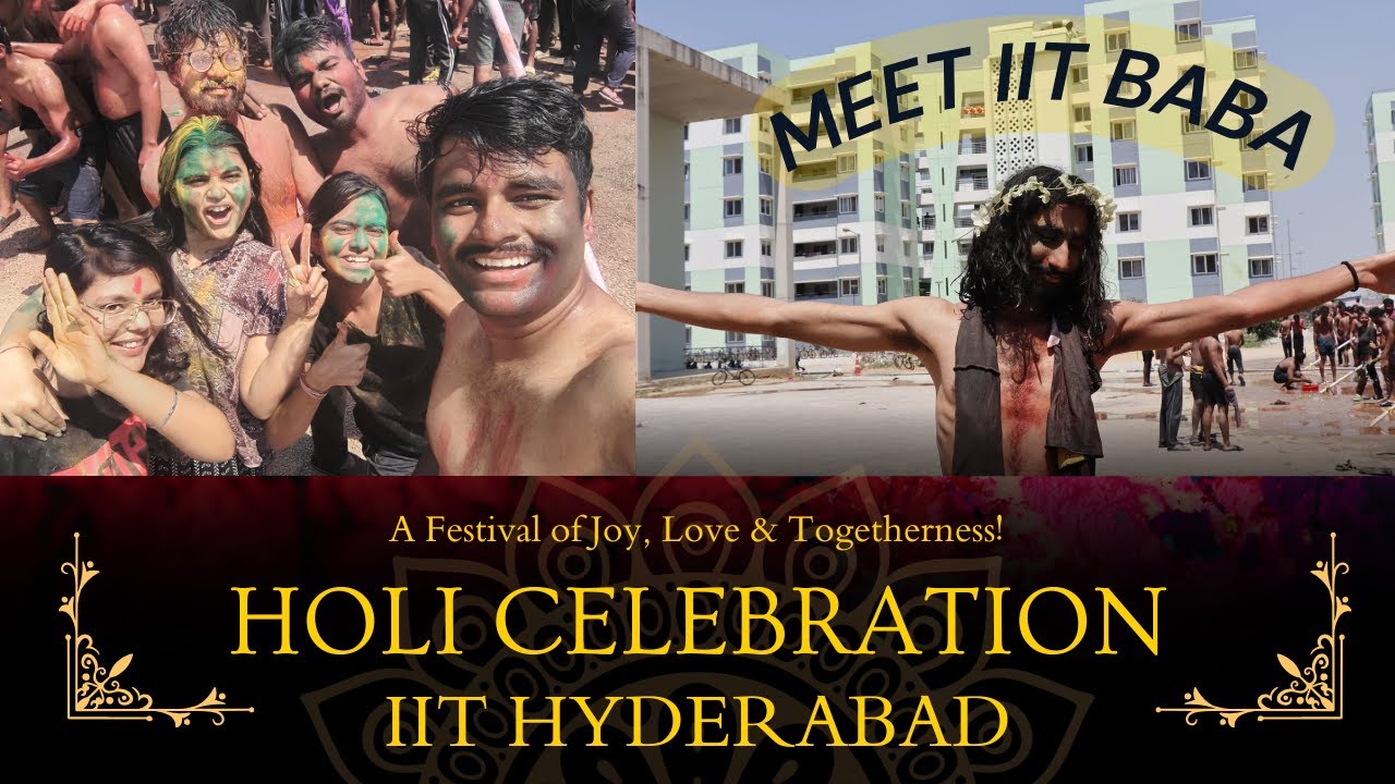 Holi Celebration at IIT Hyderabad Gone Wrong 😭😱 | Fun Overloaded | IIT Baba | Vlog