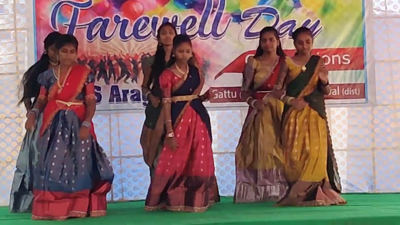 Rythmic boogie by 10 th class girls on farewell day 2024-25