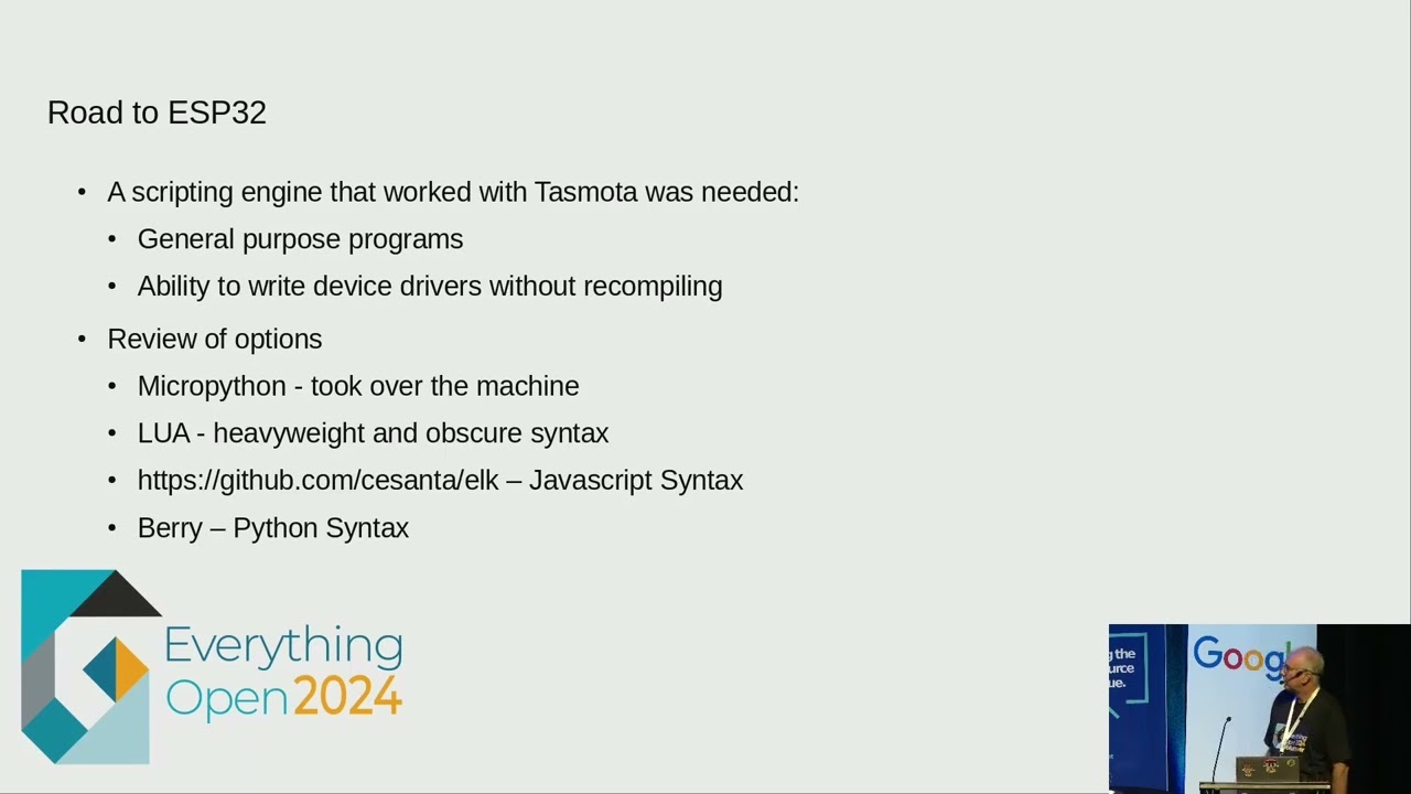 Tasmota and Berry is not just for home automation - Darryl Bond (Everything Open 2024)